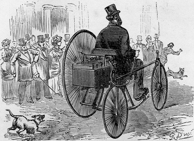 Le tricycle electrique de Gustave Trouve