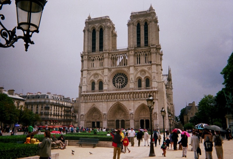 Notre Dame Cathedral Paris in March 2000
