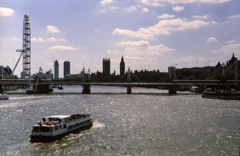 The Houses of Parliament from Waterloo Bridge