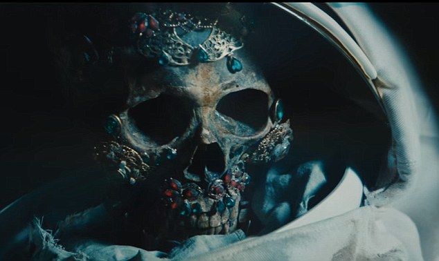 Jewelled skull from David Bowie