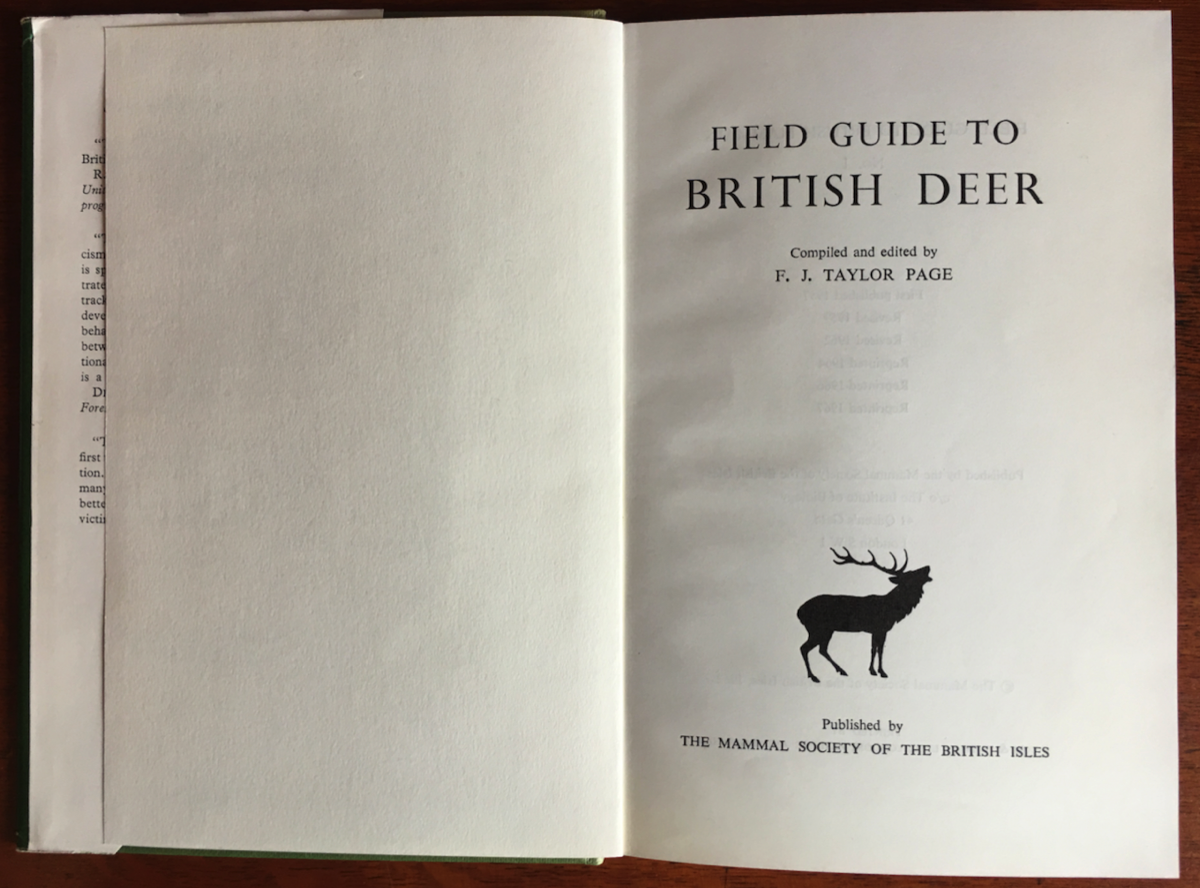 British Deer - Frontispiece