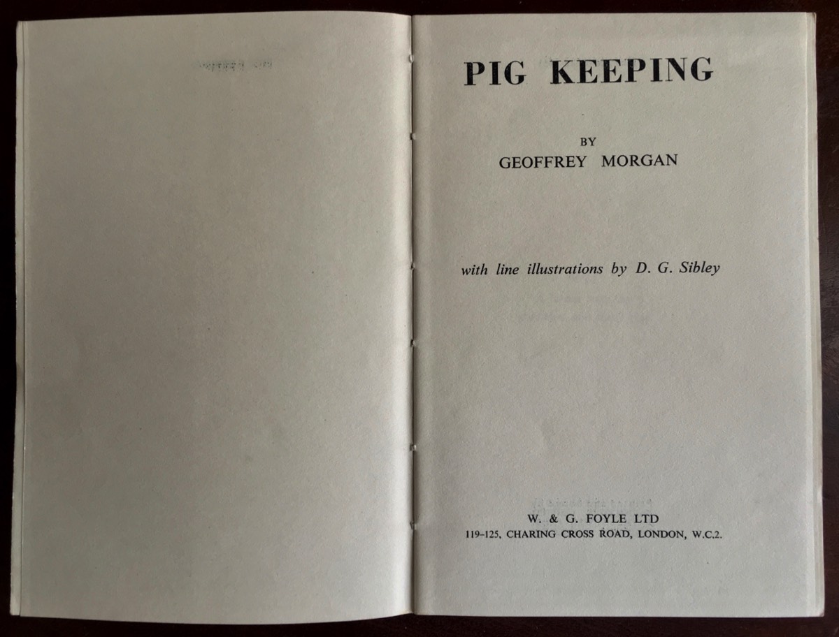 Pig Keeping - Frontispiece